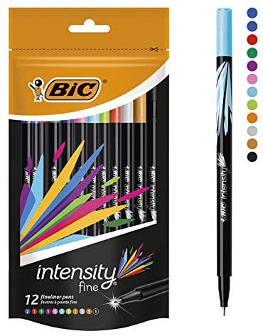 BIC 12 Intensität Fineliner – sortiert (12 Stück)