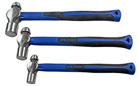 US Pro 3PC Ball Pein Hammer with TPR Handle B1665