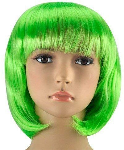 KURZES BOB-PERÜCKE FÜR FRAUEN-FANTASTISCHES KLEID COSPLAY-PERÜCKE POP-PARTY-KOSTÜM (Grün)