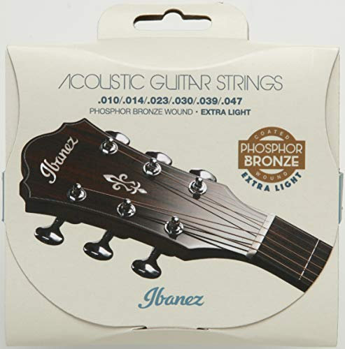 Ibanez IACSP61C Jeu de cordes pour guitare acoustique, 6 cordes/Extra Light, à revêtement