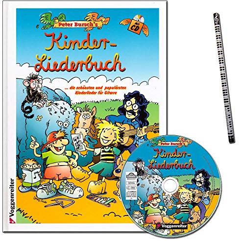 Peter Bursch's Kinder-Liederbuch - Songbuch für junge Gitarristen mit Noten, Tabulatur, CD und Musik-Bleistift