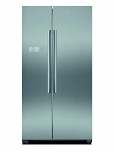 Siemens KA93NVIFP American Fridge Freezer with noFrost, bigCapacity, antiFingerprint, iceTwister, varioZone, safetyGlass shelves, holidayMode, 178.7x90.8cm, Silver, iQ300, Freestanding