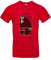 Smilo & Bron Herren T-Shirt mit Motiv Fibonacci Bedruckt Rot Red XXL
