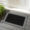 renoazul® Door Mat Non-Slip Washable Dirt Trapper Floor mat having Indoor Outdoor Utility, Kitchen and large yoga Anti Slip Mats | 50 x 80 cm - Greeky Rug - Black & White