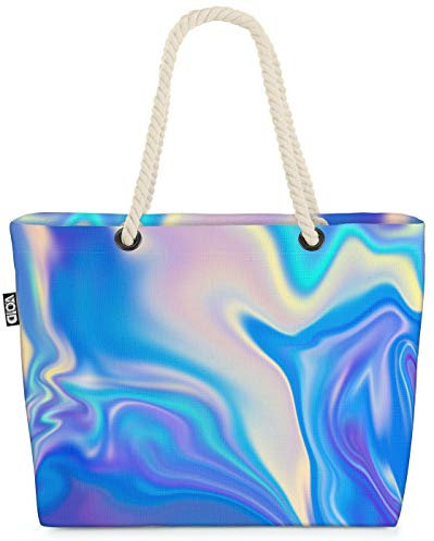 VOID Shine Strandtasche Shopper 58x38x16cm 23L XXL Einkaufstasche Tasche Reisetasche Beach Bag