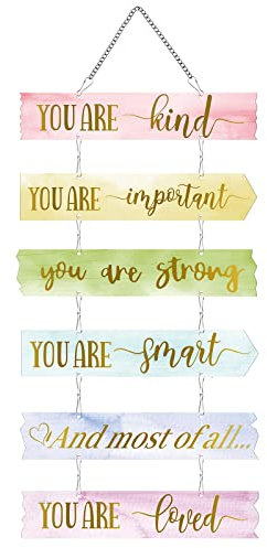 Queekay Girls Bedroom Accessories Preppy Room Decor Rainbow Unicorn Boho Butterfly Decorations Teens Motivational Wall Art Bedroom Decorations for Room Toddler Wall Decor Girl Present(Unicorn)