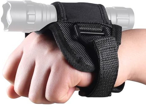 MiOYOOW Gant Lampe Poche Plongée, Étui Lampe Poche à Main Support Lampe Poche Torche sous-Marine Réglable pour Lampe Poche 25-33mm