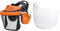3M PELTOR G5V5CH51 G500 Gesichtsschutz und Gehörschutzkombination, Orange,36 & 5F-11 Klarvisier Polycarbonat