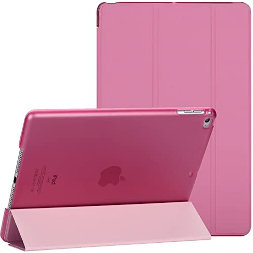 Smart Case For iPad 10.2-Inch 9th/8th/7th Generation 2021/2020/2019 with Auto Wake/Sleep Magnetic Lightweight Protective tablet cover (Pink)…