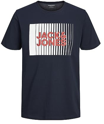 JACK & JONES Garçon Jjecorp Logo Tee Play O-Neck Noos JNR T-Shirt, Blazer Bleu Marine., 152 EU