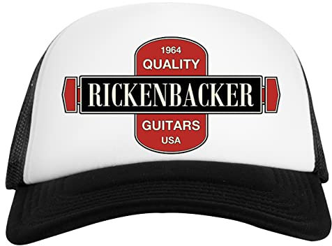 Vintage Rickenbacker Guitars 1964 Weiß Schwarz Unisex Baseball Cap White Black