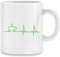 Morgenkaffee Herzschlag Ekg Kaffeebecher Becher Tassen Ceramic Mug Cup
