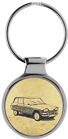 KIESENBERG 3D Porte-clés Cadeau pour Citroen Ami 6 Break Fan A-5610