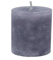 Stumpenkerze durchgefärbt Ø 10 cm x 12 cm (Frostgrau)