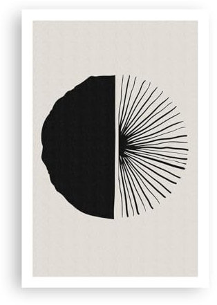 Poster ohne Rahmen Boho Minimalistisch Skizzieren Deko 61x91cm Wandposter Art Prints Wandbilder Dekoration Wohnzimmer Schlafzimmer Küche Wanddeko Bild Wand Kunstdruck Modern Wall Art P2XPA61x91-5726