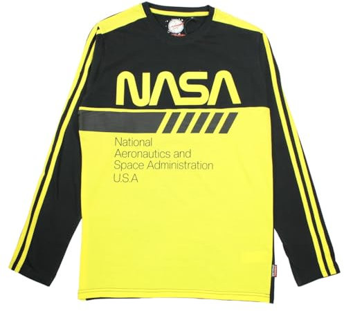 NASA Men's Gns4453 Ts S1-s T-Shirt, Yellow, S