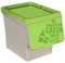 Acan Tradineur - Contenedor de polipropileno apilable, cubo de basura, caja de almacenamiento de residuos, fácil apertura, reciclaje, cocina (Vidrio, 27 litros, 31,5 x 29,5 x 39,5 cm)