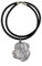 Art-Dog Hundekopf-Halskette auf Lederband - ArtDog Kollektion Hunde Halskette - Silberne Ketten mit Hundebildern - Schmuck mit Hunderassen - Deutsche Dogge (Unkupierte Ohren)