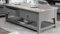 Statement Furniture Florence Coffee Table with Drawers and Shelf | Wooden Painted Living Room Coffee Table with Acacia Hardwood Top | Fully Assembled W120cm H45cm D60cm (dove grey)