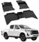 Sahler Fußmatten Automatten kompatibel mit Toyota Hilux 2015-2024 | 4.5D Premium TPE Gummi Antirutsch Gummimatten Wasserdicht Car Auto Matte Schwarz
