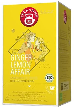 Teekanne Selected Bio Ingwer Zitrone, 25 Luxury Cups | Bio-Kräutertee mit Zitronengeschmack | Hochwertiger Ingwer-Zitronentee | Vegan & Nachhaltig | (4)