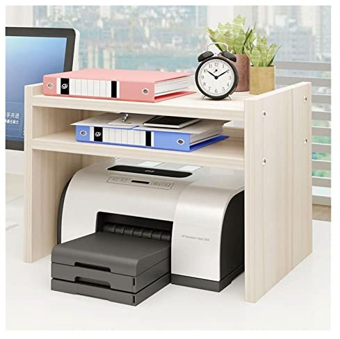 SFANIIX Printer Stand Printer Stand Laser Printer Copier Scanner Stand Shelf Rack with Storage Wooden Desk Top Printer Stand For Desk Printer Table(M)