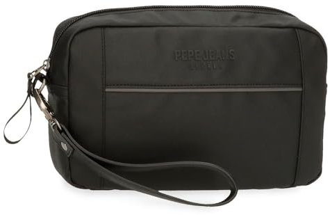 Pepe Jeans Dortmund Borsa a Mano Grigio 24,5x15x6 cm Cotone, Poliestere e PU. 2,21L by Joumma Bags, grigio, Taglia unica, Borsa a mano