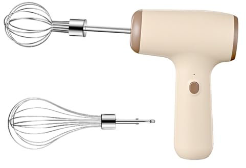 Battery Operated Mixer, Kitchen Hand Mixer, Small Electric Whisk, High Powered Small Electric Whisk with Detachable Egg Beater - Battery Operated Kitchen Mixer for Home Baking and Cooking Accessories
