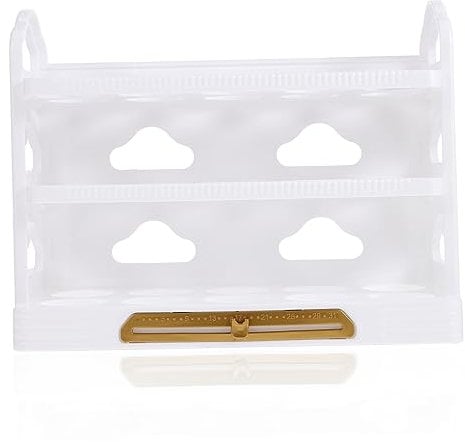 BUGUUYO Egg Storage Rack Kitchen Egg Holder for Refrigerator Mini Fridge Organizer Bins