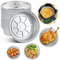 50PCS Round Foil Trays Foil Flan Dishes Silver Foil Food Containers Disposable Aluminum Foil Plates Tin Foil Pie Pans for Air Fryers Baking Cooking Storage Roasting (7 inches)