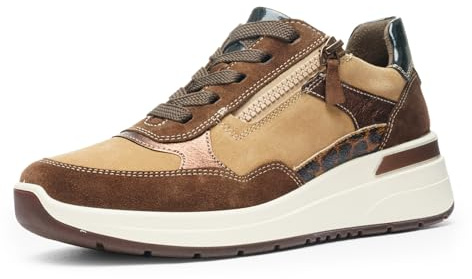 ARA Damen Sneaker Courtyard Taiga Taiga, schwarz | Schnürschuhe, Blau, Reißverschluss, seitlicher Reißverschluss, Komfort, Damen, Schuhe