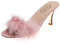 gladiator sandals Sandals With Arch Support for Women Slippers Large Solid High And Heel Women Color Decoration Plush Fashion Size Women's Comfortable Casual Slip on Pink 5.5