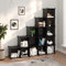 Teenpull Regalsystem mit 15 Würfeln, Schwarz, PP-Kunststoff, modularer Stauraum, vielseitig einsetzbarer Organizer für Zuhause, Büro, Wohnheim, einfacher Aufbau