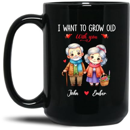 Kaffeebecher Ich Möchte Mit Dir Alt Werden Keramik Tasse Classic Kaffee Tasse Retro Geschenk Tasses Für Kollegen Jubiläum Arbeit 330 ML