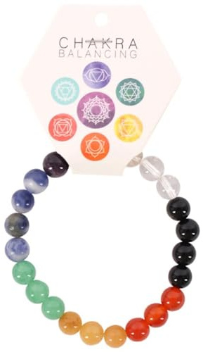 Multicolor Gemstone Chakra Ball Bracelet - 7cm x 4cm (1 Pc.) - Premium-Quality Healing Crystal, Distinctive Design - Perfect for Event