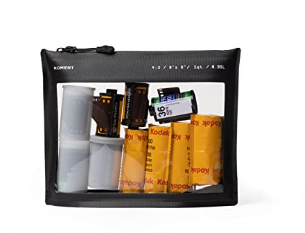 MOMENT Transparente Wiederverwendbare Reise-Folienbeutel (2 l) – wasserdicht für 35 mm und 120 Filme (1L)