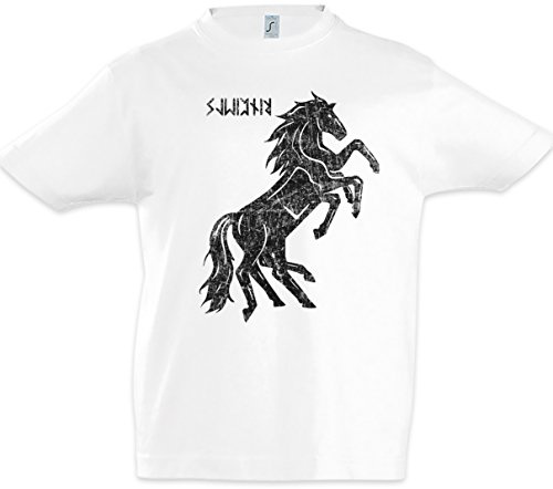 Urban Backwoods Sleipnir II Jungen Kinder Kids T-Shirt Weiß Größe 12 Jahre