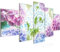 Runa Art - Bilder Blumen Hortensien 200 x 100 cm 5 Teilig XXL Wanddekoration Design Bunt 017551b