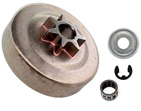 AISEN Chaîne d'entraînement 325 7Z pour tronçonneuse Stihl 024 026 MS240 MS260 1121-640-2004 avec roulement à aiguilles, rondelle de retenue