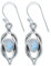 Ohrringe 925 Silber Mondstein weißer Stein schimmer Edelstein Ohrhänger echt Silber Damen Sterling Silber Hänger Geschenk (MOH-142-04)