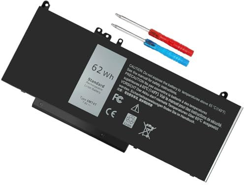 GDORUN 6MT4T Batterie pour DELL Latitude 14 E5470 P62G001 15 E5570 P48F001 12 E5270 P23T001 Precision 15 3510 M3510 7V69Y TXF9M 79VRK 07V69Y 0C1P4 WYJC2 535NC HK6DV 0HK6DV 0TXF9M 079VRK 7.6V 62WH
