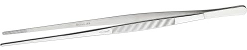 Winco 10 Silver Straight Plating Tong