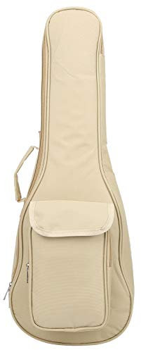 Ukulele-Tragetasche wasserdichte, stoßfeste Oxford-Stoff-Ukulele-Tragetasche mit verstellbaren Gitarrenteilen mit Schultergurt (Beige) Performance-Zubehör Tasche Für Ukulele Ukulele Tasche