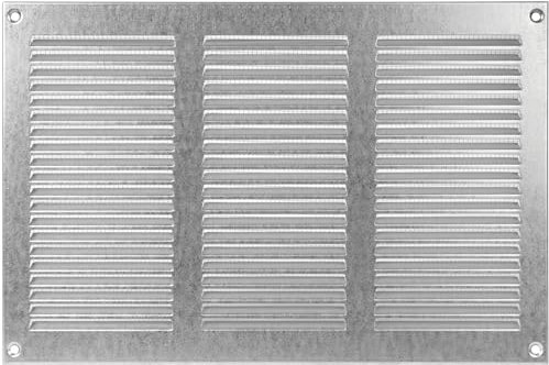 300 x 200 mm Verzinkt Lüftungsgitter mit Insektengitter - Innen- und Außen Lüftung Abdeckung - Heizung, Kühlung und Klimaanlage Gitter - HVAC System Abluft Abdeckgitter, Wetterschutzgitter