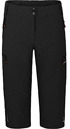Bergson Vina Capri | Damen 3/4 Radhose (mit gepolsterter Innenhose), robust, elastisch, Black [900], 40 - Damen