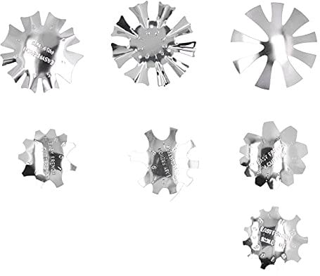 Nail Art Manicure Edge Trimmer, Easy to Use French Smile Line Cutter 7pcs for Nail Salons for Beginners for SPA for Home for Manicurists for Nail Schools(A-G Silver)