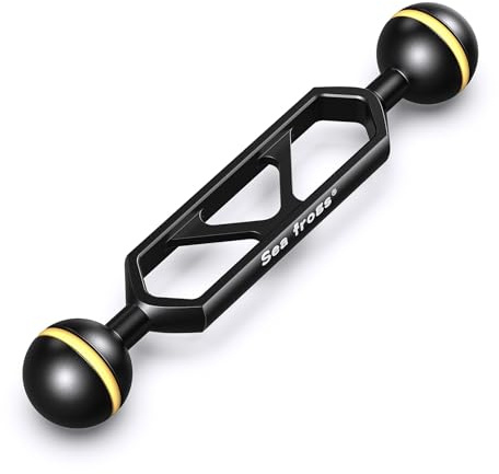 Sea frogs 5 Double Ball Arm Essential Underwater Photography Gear Lighting System Aluminum Alloy Diving Equipment Accessory Lightweight Arms AM-16 | Essential Underwater Photography Gear Lighting System Aluminum Alloy Diving Equipment Accessory Lightweight Arms AM-16