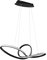 Reality Leuchten LED Pendelleuchte Sansa R32751132, Metall Schwarz matt, inklusiv 28 Watt LED, Switch Dimmer