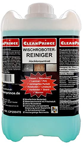Limpiador para robot limpiador, 5 litros, muy concentrado, con y sin depósito de agua