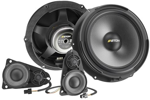ETON UG VW T5 F3.2 – Audiophiles 3-Wege Komposystem, Plug & Play Lautsprecher Set, kompatibel mit VW T5 Transportern, Multivans und Reisemobilen, Soundsystem für die Vordertüren